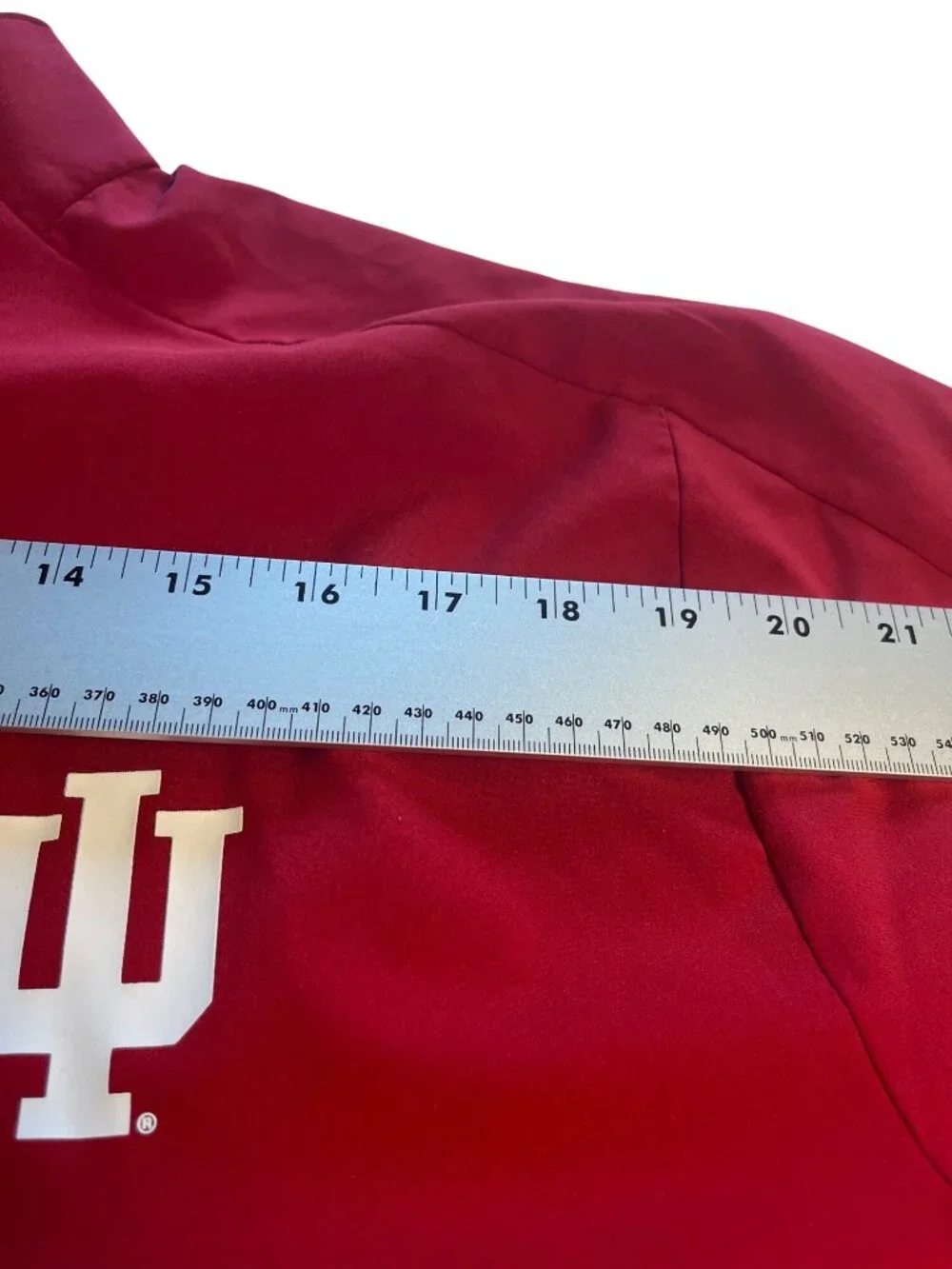Adidas Indiana University Red Half-Zip Pullover Jacket XL zipped kangaroo pocket
